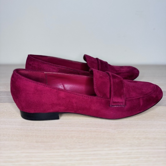 Aldo Red Suede Loafers - Picture 1 of 5